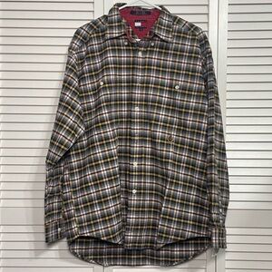 Tommy Hilfiger Casual Button Down Shirt Size Large